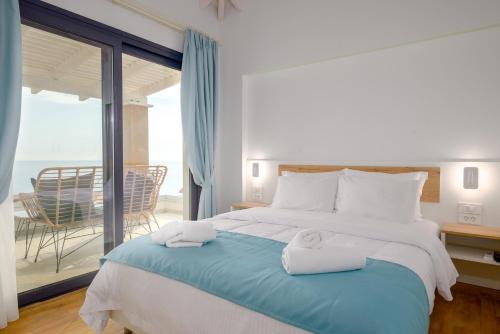 Balcony/terrace, Vrachos Luxury Maisonettes in Paralia (Fanari)