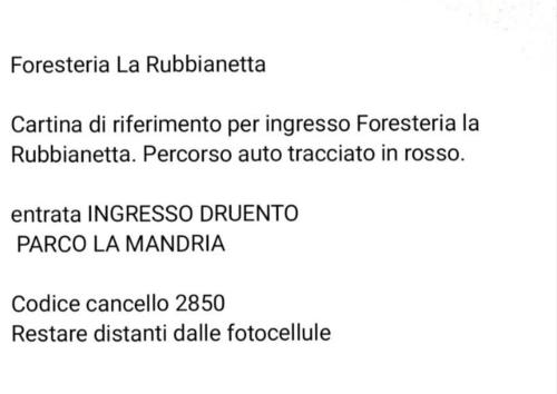 Foresteria La Rubbianetta 2