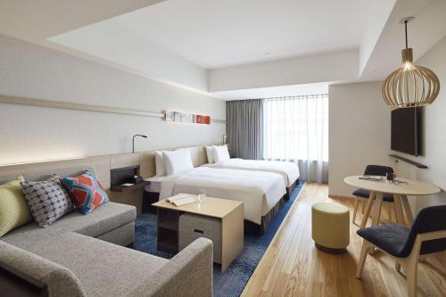 Studio with Sofa Bed and Kitchen room in Hyatt House Kanazawa
