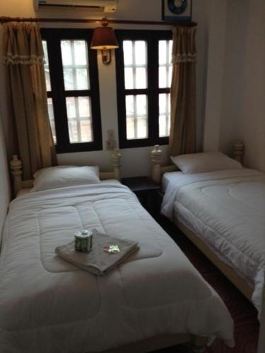 Standard Twin Room with Fan room in View Khemkhong Guesthouse
