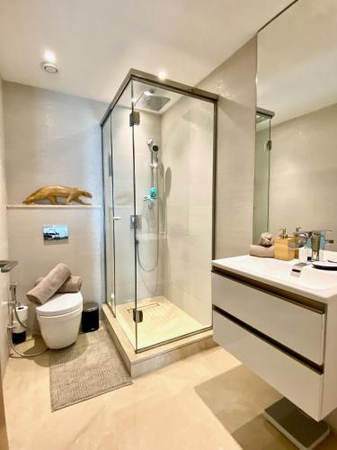 Anfa Finance City CFC! Magnifique Apt Tours Végétales, grande terrasse, piscine, parking, Casablanca (zdjęcie 11)