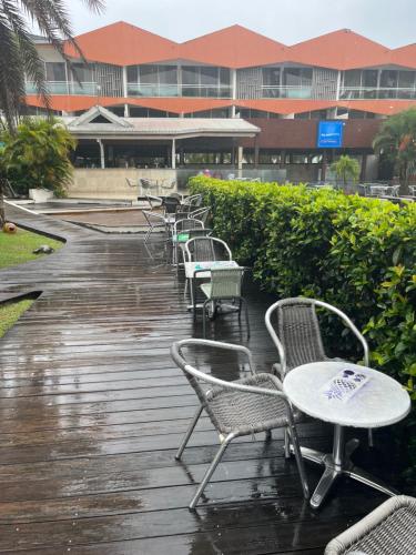 ocean view, on the beach.