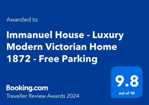 Immanuel House - Modern Victorian Home 1872 - Free Parking & Fast Fibre Optic WiFi