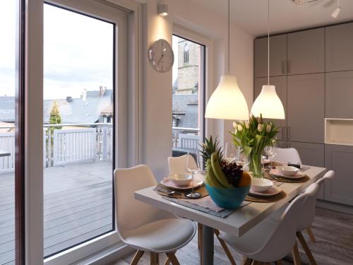 Cocina, ThüringenApartments Boulevard XXL 5-7 Personen (ThuringenApartments Boulevard XXL 5-7 Personen) in Saalfeld/Saale