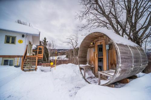 Szauna, Chalets les chanterelles de Forillon in Jersey Cove (QC)