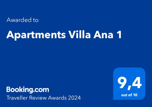 Apartments Villa Ana 1