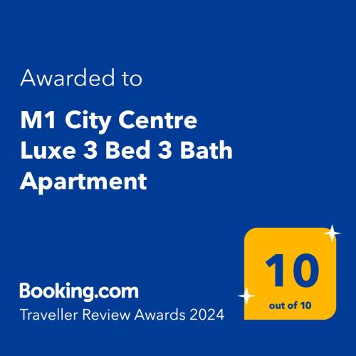 M1 City Centre 3 Bed 3 Bath Luxe Penthouse, Manchester (fotografie 5)