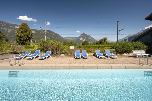 泳池, Bijou du Lac - mit Pool und Privatstrand in 德利根