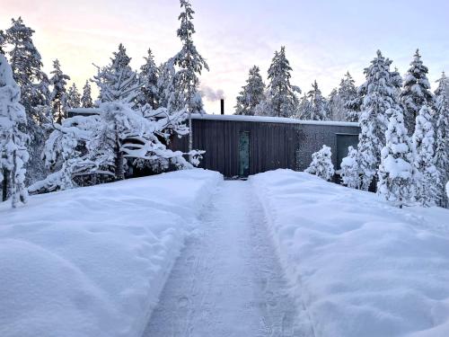 . Wood villa like in the middle of Lapland's nature