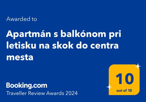 Apartmán s klimatizáciou a balkónom pri letisku BTS, Bratislava (fotografie 2)