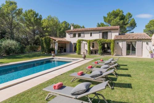 high standard provencal bastide with heated pool in lourmarin in the luberon, vaucluse. 10 people - Location, gîte - Lourmarin
