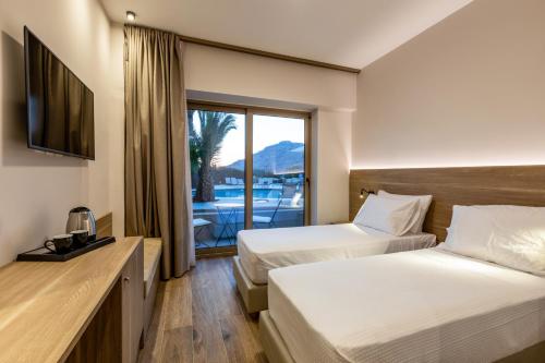 1 doppelbett oder 2 einzelbetten, meerblick, 3 betten