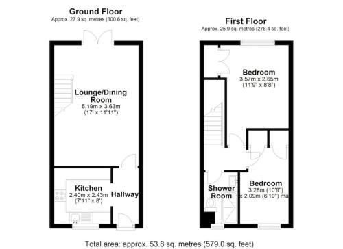 2 Bed House Nr Shrewsbury Hospital