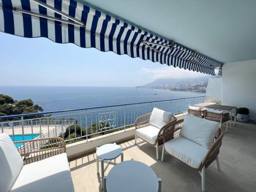 Luxury Monaco & SeaView 2bedrooms, Pool&Parking #5 - Location saisonnière - Roquebrune-Cap-Martin