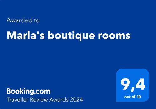 Marla's boutique rooms Room Type - Double Room with Private Bathroom