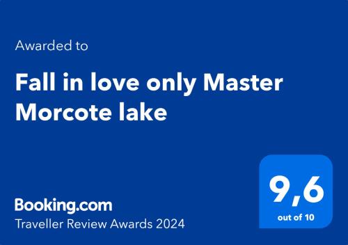 "Fall in love only" Master Morcote lake