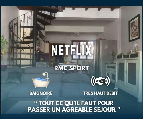 Logements Un Coin de Bigorre - La Pyrénéenne - 130m2 - Canal plus, Netflix, Rmc Sport - Wifi fibre - Village campagne - Location saisonnière - Tournay