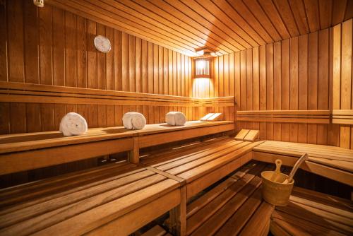 Sauna, Studio im Hotel Des Alpes in Flims