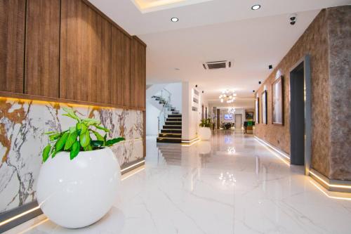 Exterior view, The Safron Hotel in Onigbongbo