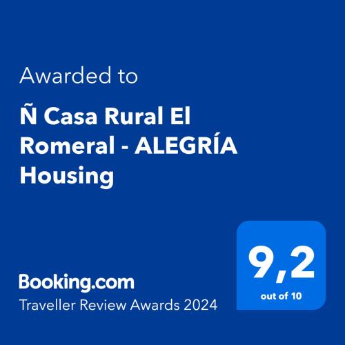 «Ñ» Casa Rural El Romeral – ALEGRÍA Housing
