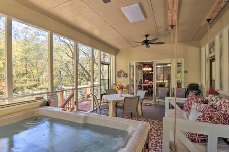 Riverfront Home w Deck & Hot Tub