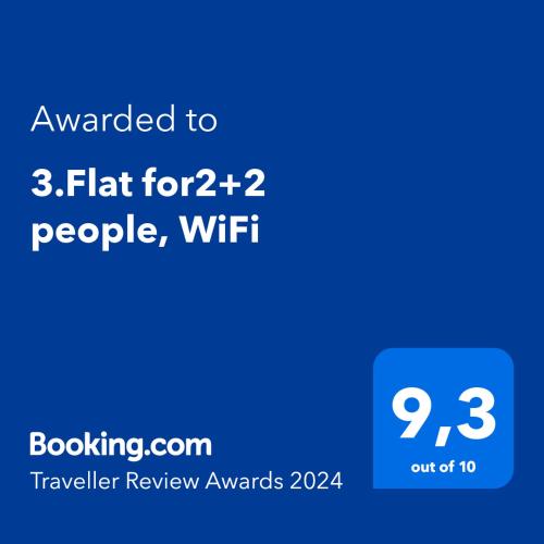 3.Flat for2+2 people, WiFi