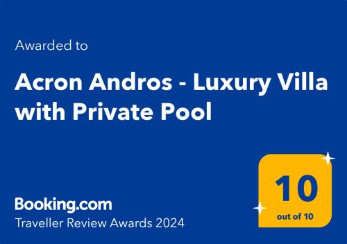Acron Andros - 3 Bedroom Villa with Private Pool, Andros (photo 7)