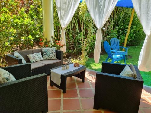 Balkons/terase, Down by the Sea, the beachfront Apartment & Studio in San Francisco de Coyote