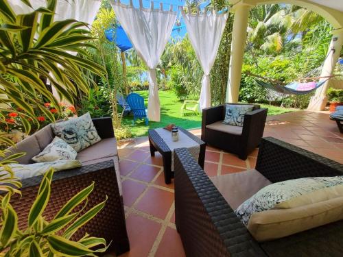 Balkons/terase, Down by the Sea, the beachfront Apartment & Studio in San Francisco de Coyote