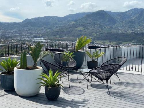 Balcony/terrace, Modern Skyline Rohrmoser in San Jose