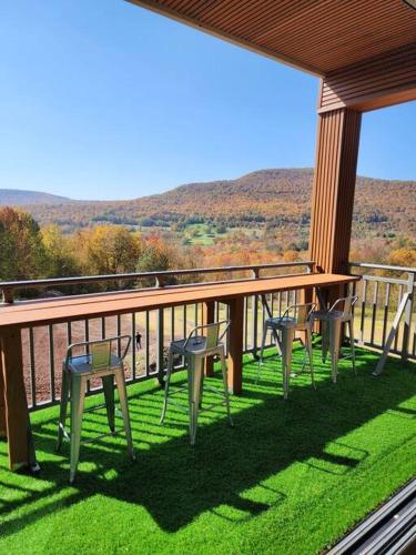 Modern Mountain House In Catskill Mountains NY with Hot Tub on the Roof