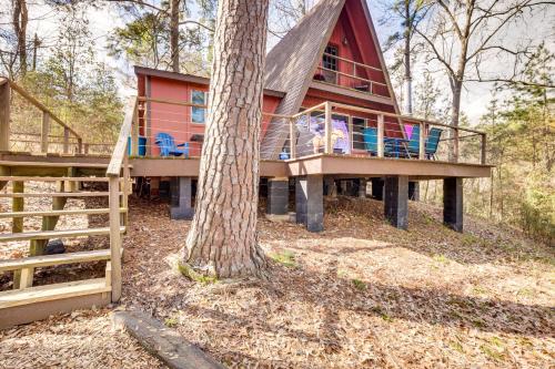 A-Frame Escape with Dock, Ramp, and Lake Views!