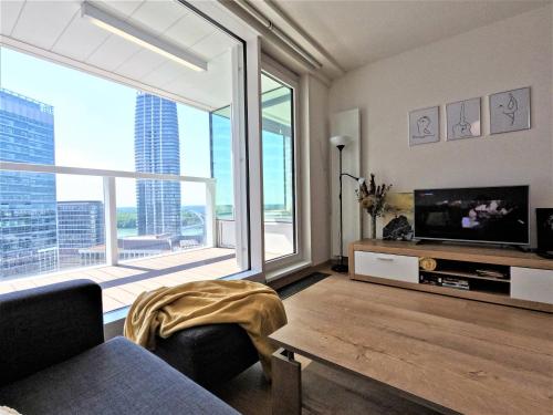 Panorama apartment, FREE parking, 18th floor, view, Bratysława (zdjęcie 4)