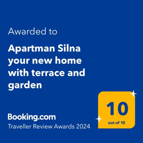 Apartman Silna your new home with terrace and garden