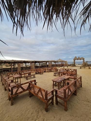 Exterior view, flamingo camp in Faiyum