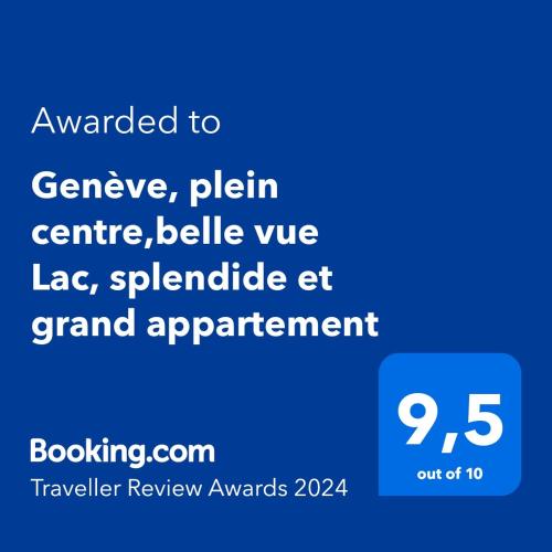 Genève, plein centre,belle vue Lac, splendide et grand appartement, Ginebra (foto 2)