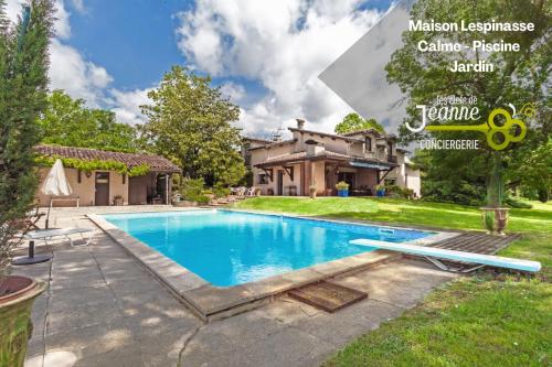 Maison Lespinasse - Calme - Piscine - Jardin - Location saisonnière - Graulhet