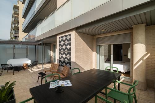 Balcony/terrace, Olala Port Forum Apartments in San Adrian de Besos