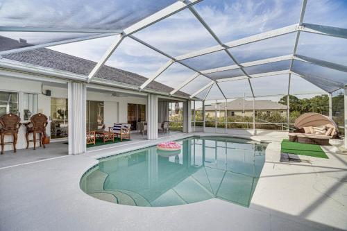 Port St Lucie Canal-Front Home with Heated Pool!
