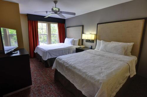 2 queen beds, 1 sofa bed