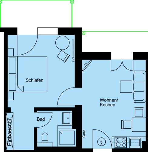 Apartment 5 with Mountain View