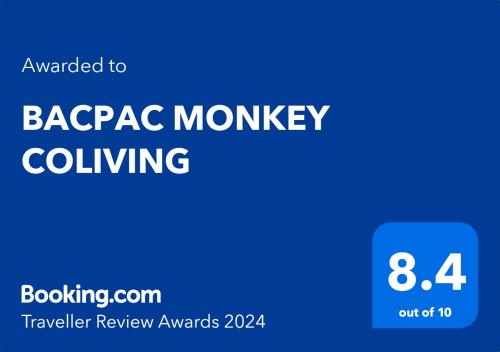 BACPAC MONKEY COLIVING