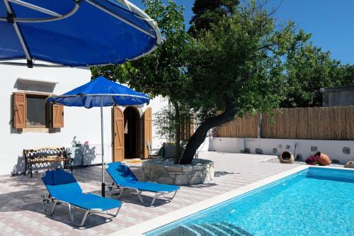 Floor plans, Silver Gem Villa with private pool in Nikiforos Fokas