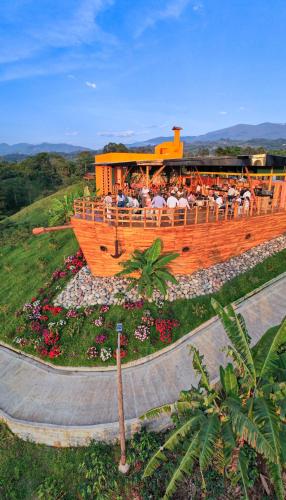 Étterem, LA PERLA FINCA HOTEL in Garzon (Huila)