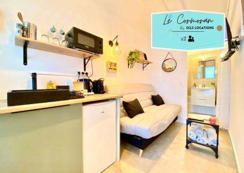 Mini-Studio Le Cormoran SCLS - Wifi, Clim, Centre Ville