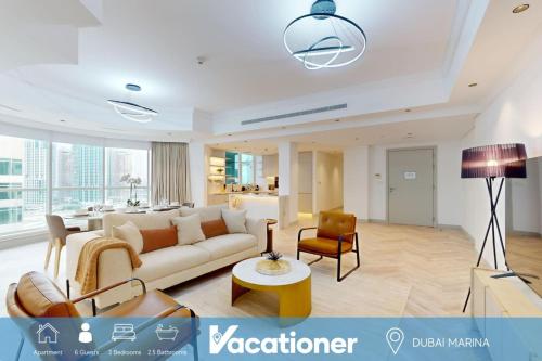 Vacationer Holiday Homes I Gorgeous 3 Bedroom I Marina Views l Spacious Family Home, Dubai