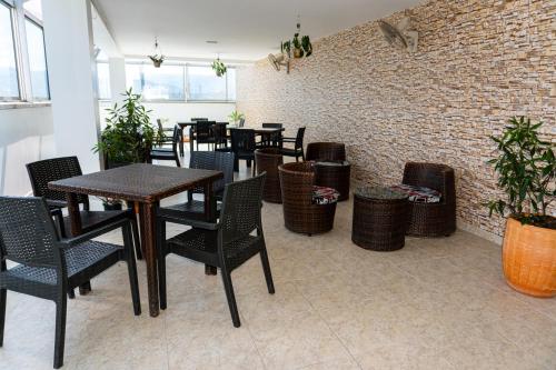 ระเบียง/ชานเรือน, Hotel Central Plaza Medellin in เลาเรเลส