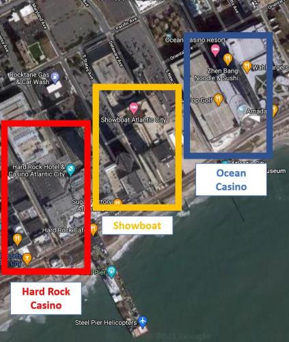 CozySuitesTWO Separate Spacious Ocean Front Condos in Atlantic City, USA