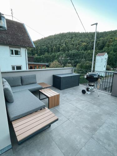 陽台/露台, Spessart Chalet in 丹巴赫