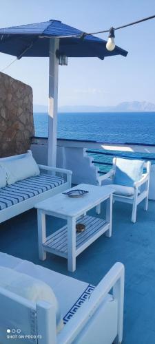 Balkons/terase, Koralli Sea View Hotel in Paralia Niforeikon